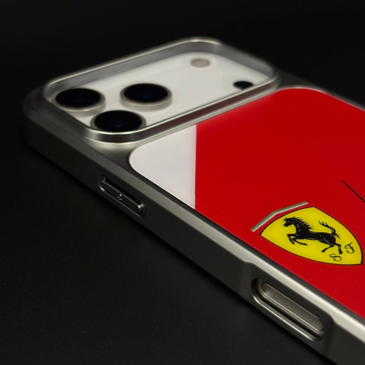 FR Horse Motorsport Inspired Metal Style Frame Hard Case Cover for iPhone 17 Series