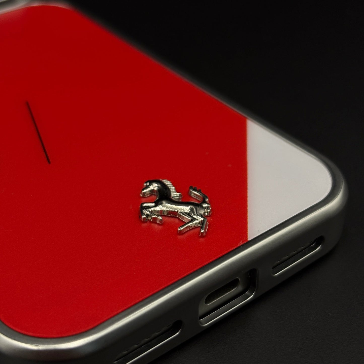 FR Horse Motorsport Inspired Metal Style Frame Hard Case Cover for iPhone 17 Series