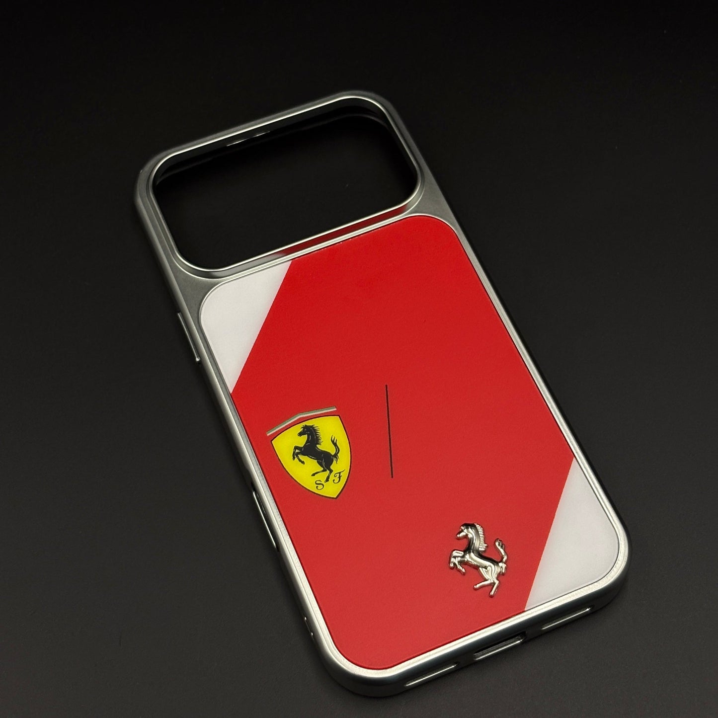 FR Horse Motorsport Inspired Metal Style Frame Hard Case Cover for iPhone 17 Series