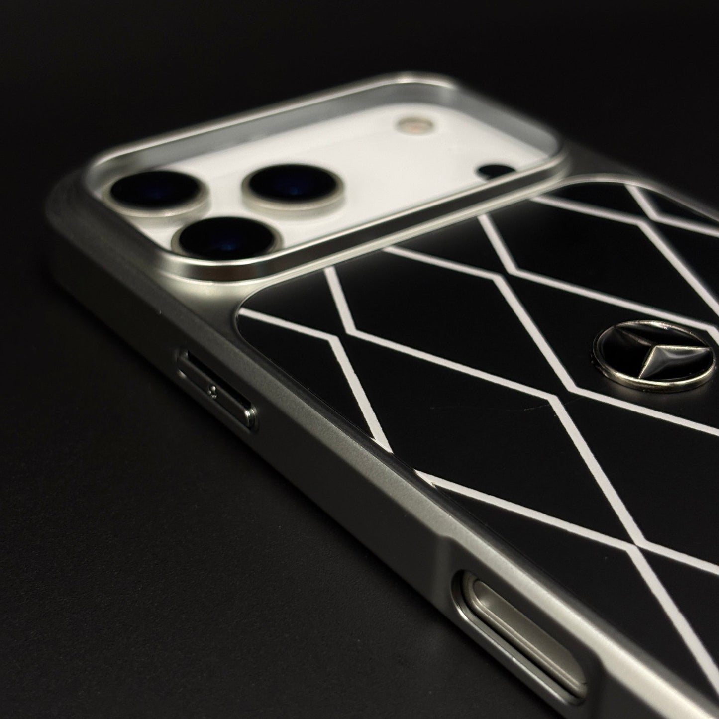 Merc Motorsport Inspired Metal Style Frame Case Cover for iPhone 17 Series