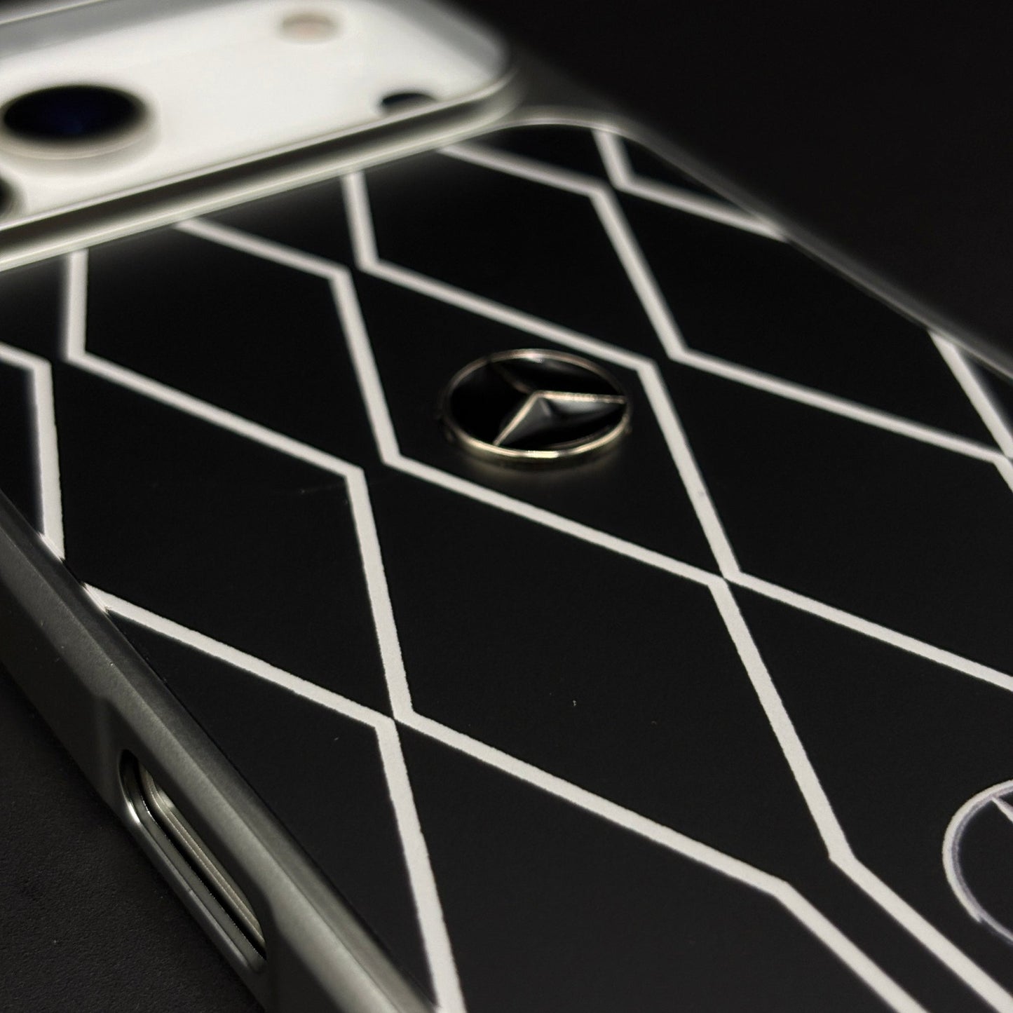 Merc Motorsport Inspired Metal Style Frame Case Cover for iPhone 17 Series