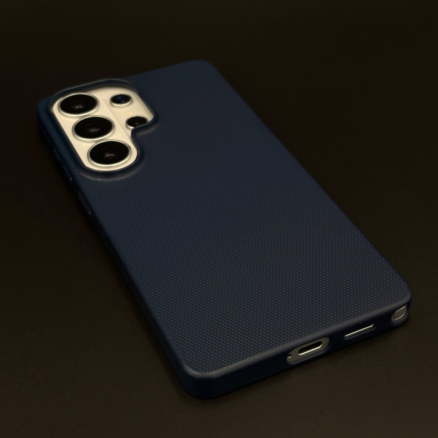Textured Dotted Feel Leather Hidden MagSafe Case Cover for Samsung Galaxy S26 Ultra