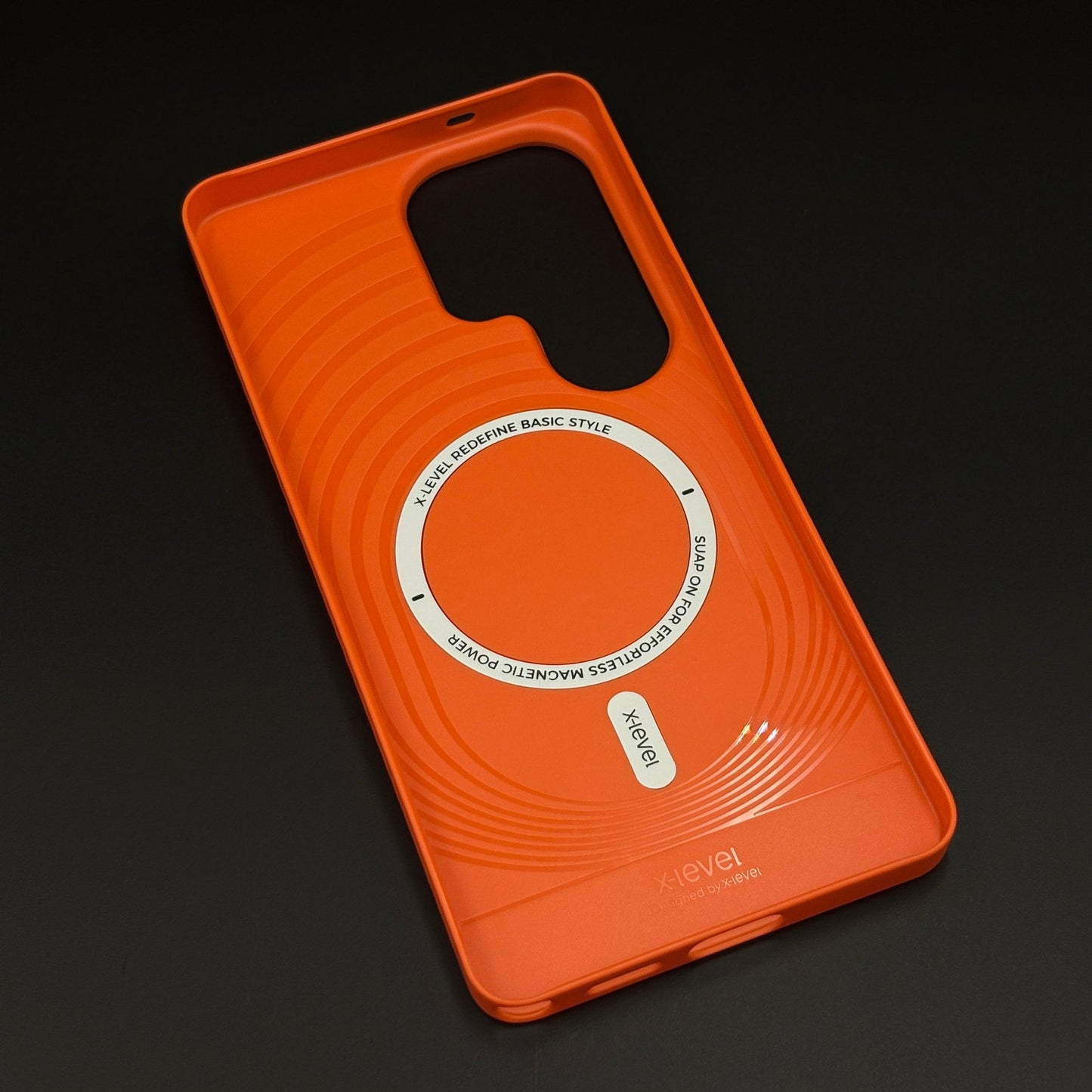 Textured Dotted Feel Leather Hidden MagSafe Case Cover for Samsung Galaxy S26 Ultra