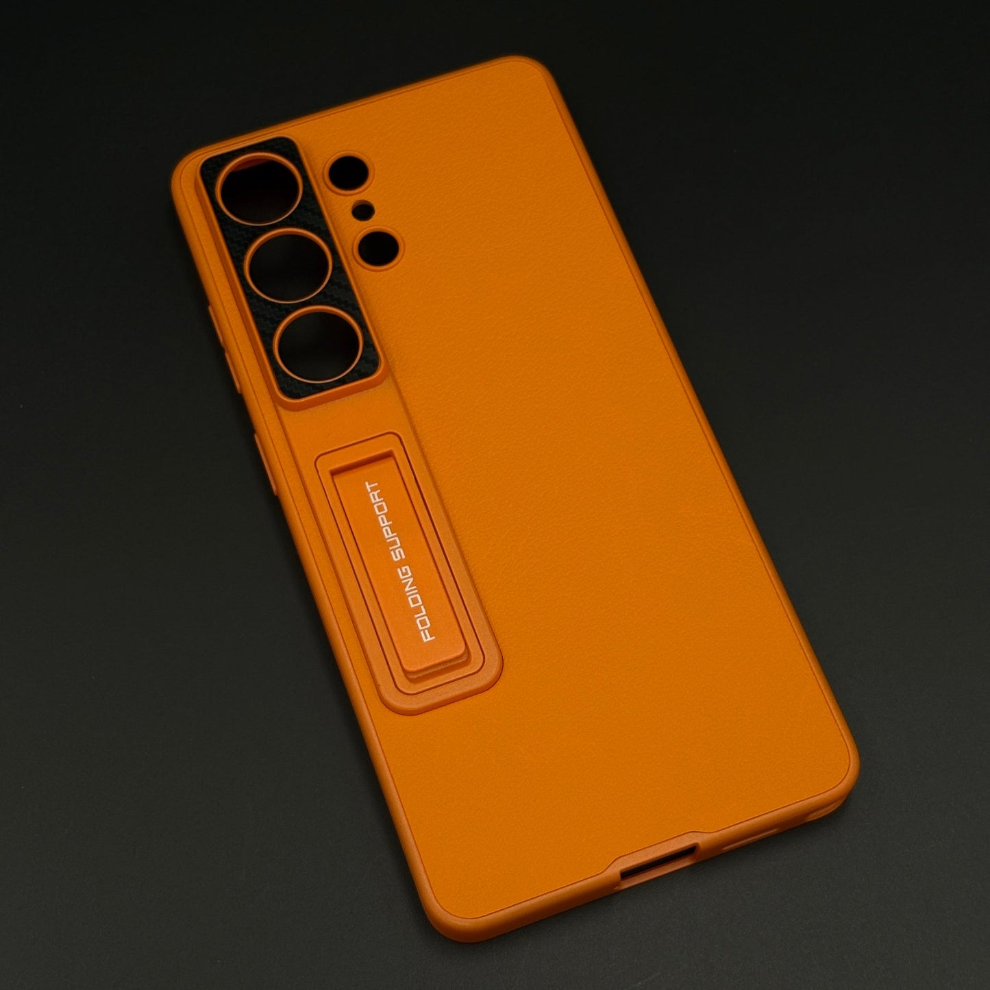 Pull Out Stand Leather Case with Camera Protection for Samsung Galaxy S26 Ultra