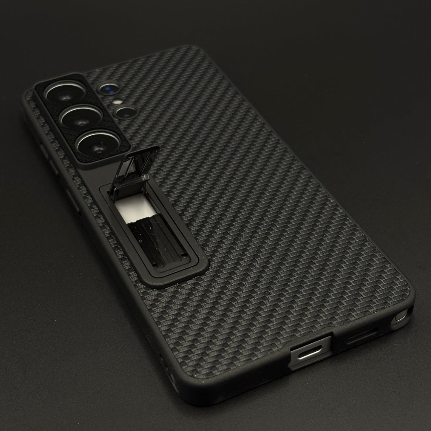 Pull Out Stand Leather Case with Camera Protection for Samsung Galaxy S26 Ultra