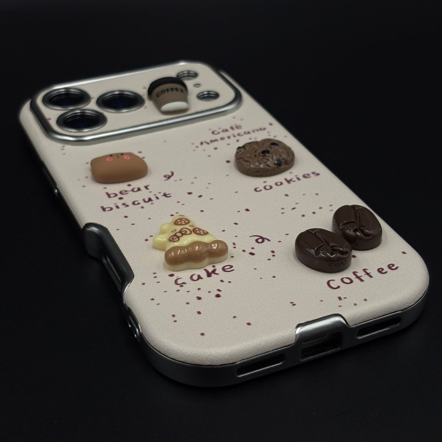 Americano Bear Cookies Cafe Cute Mobile Case Cover for iPhone 17 Series