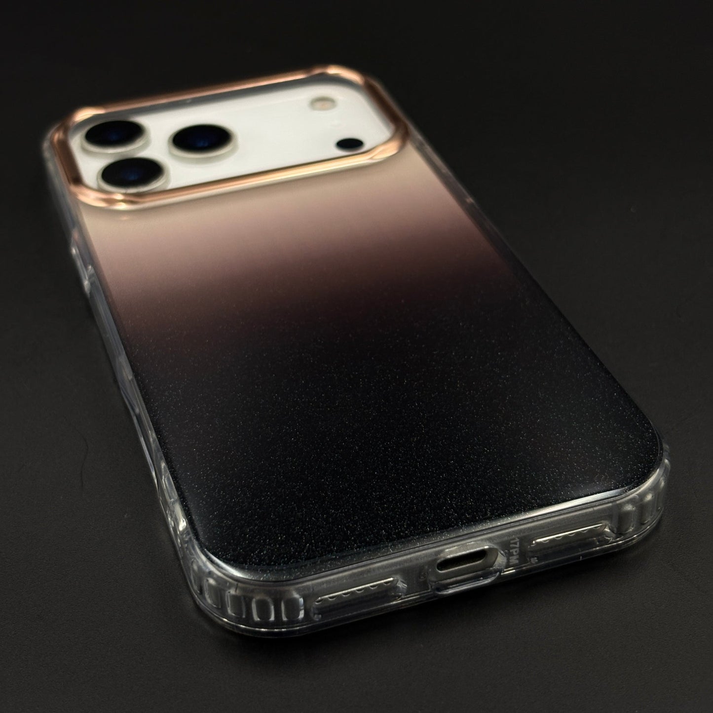Midnight Black Gradient Protective Mobile Case Cover for iPhone 17 Series