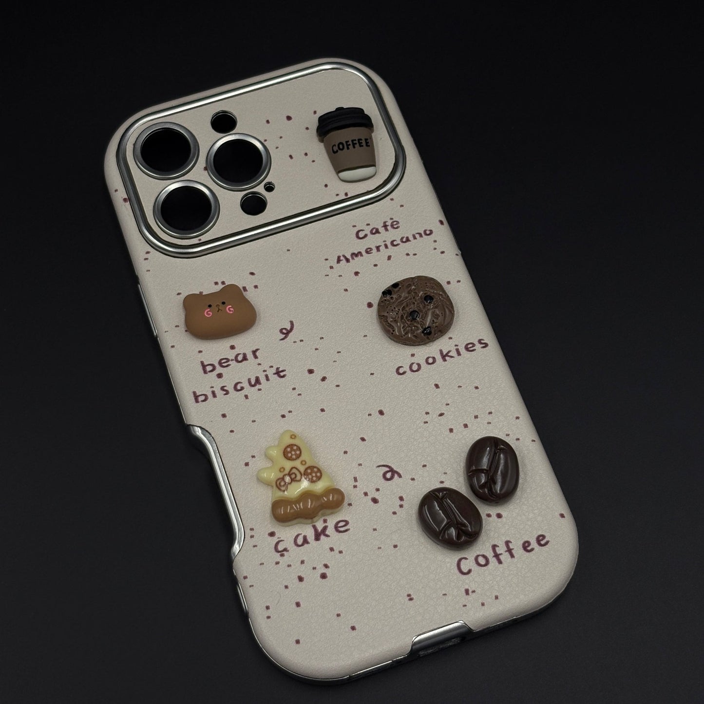 Americano Bear Cookies Cafe Cute Mobile Case Cover for iPhone
