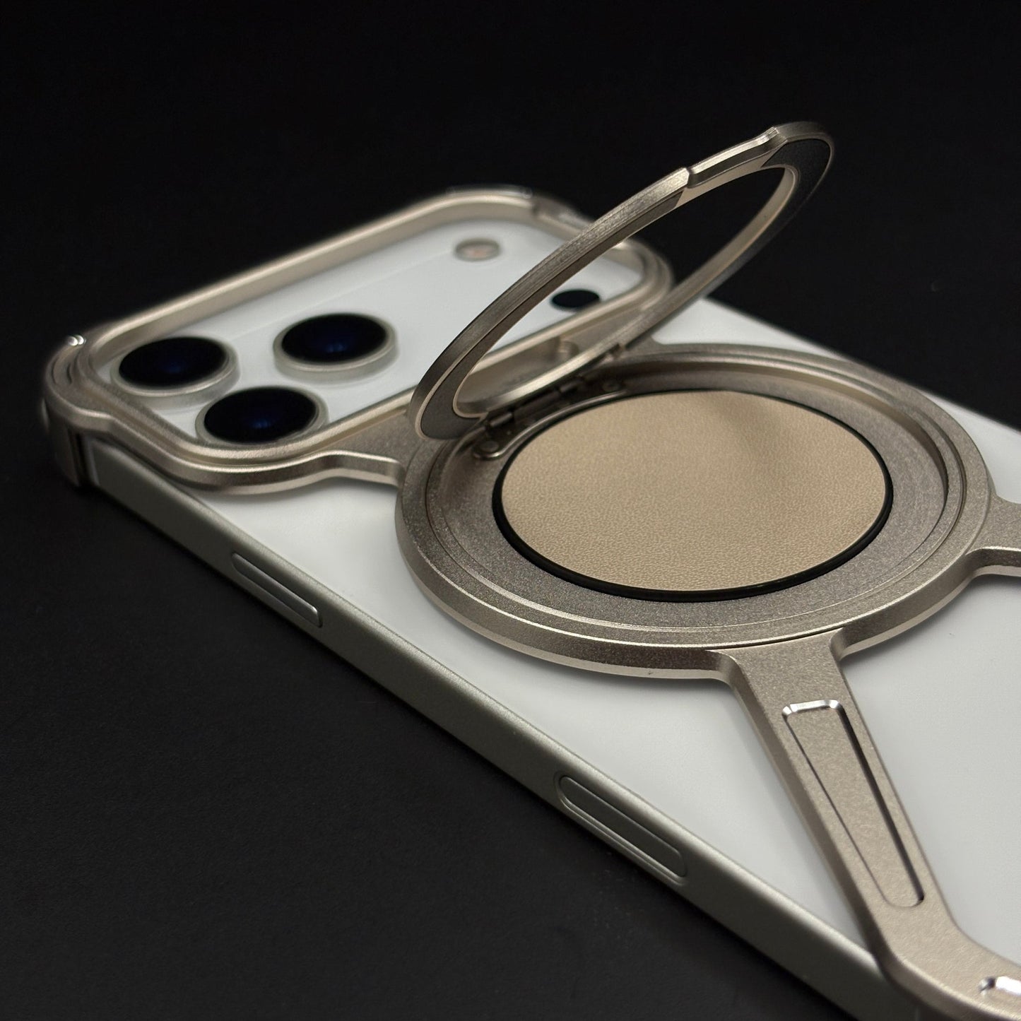 X Bracket Metal Rotating Stand MagSafe Phone Case Cover for iPhone 17 Series | Frameless Minimalist Edition
