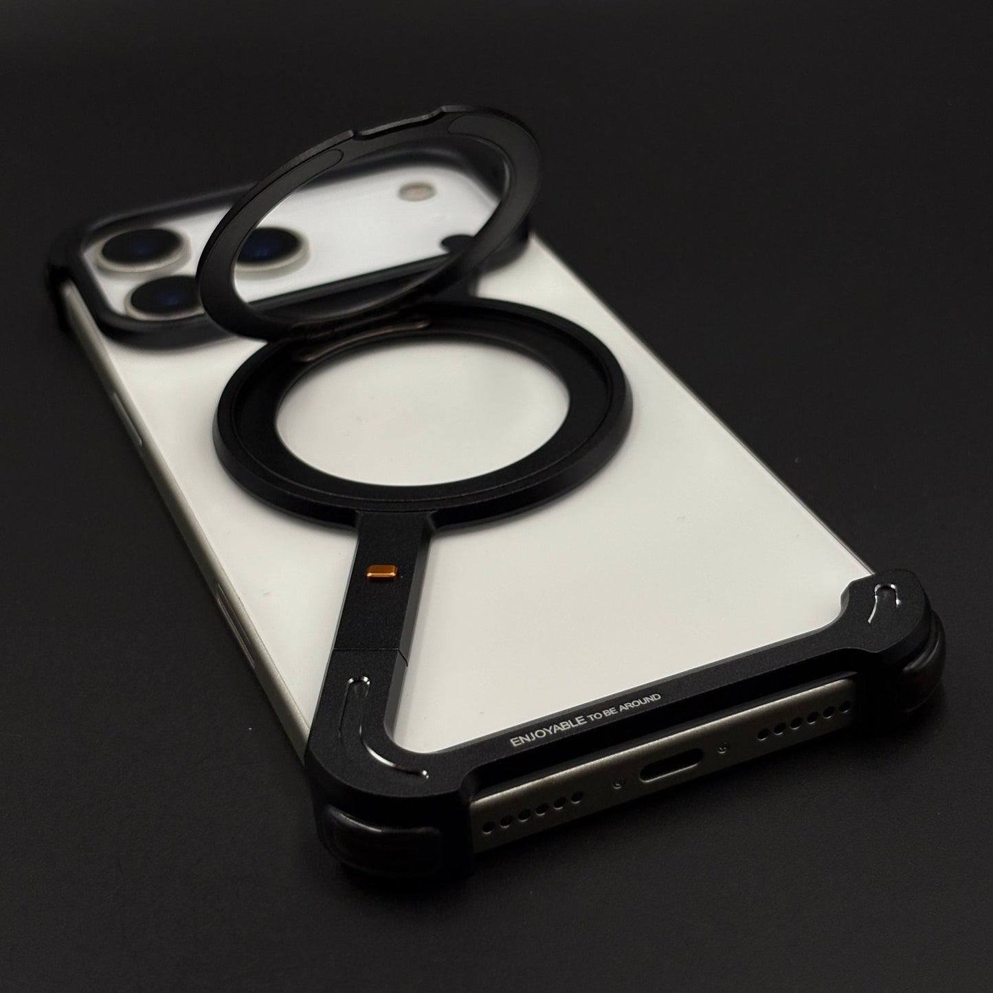 Z Bracket 360 Rotating MagSafe Phone Case Cover for iPhone 17 Series | Metal Frameless Edition