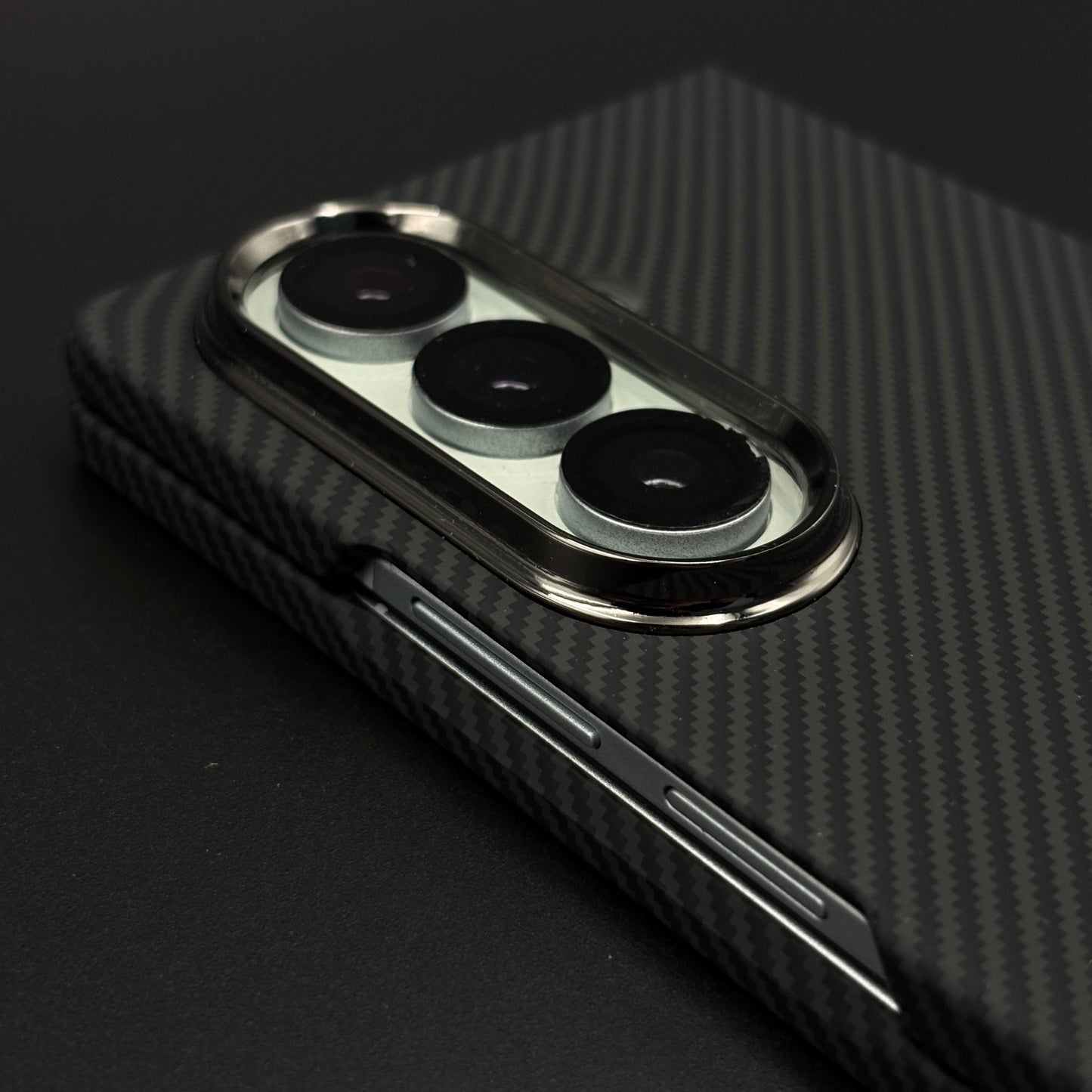 Carbon Fiber Matte Case with Front Screen Protector for Samsung Galaxy Z Fold 7