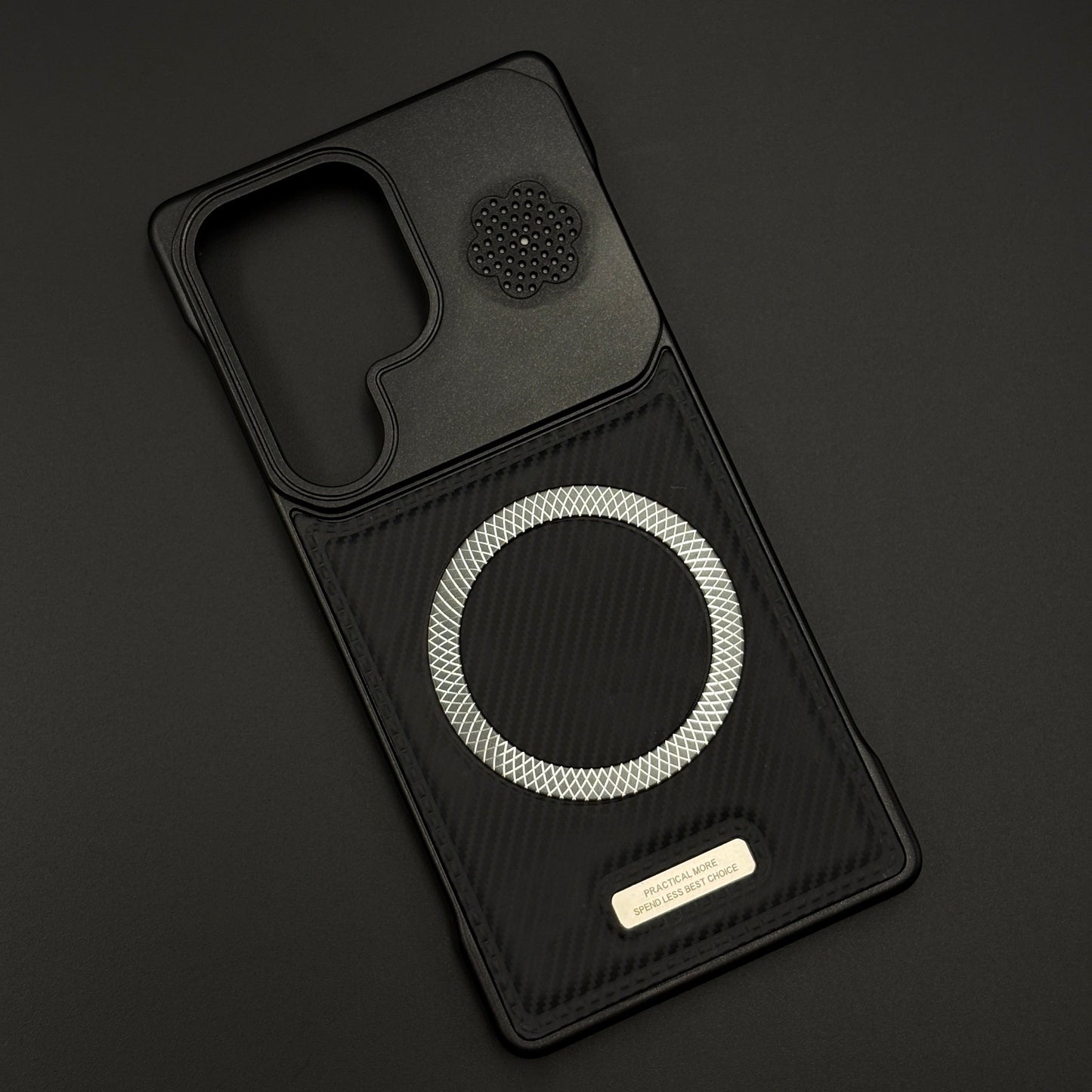 Luxury Leather MagSafe Phone Case Cover for Samsung Galaxy S25 Ultra | Dual-Tone  Borderless Design