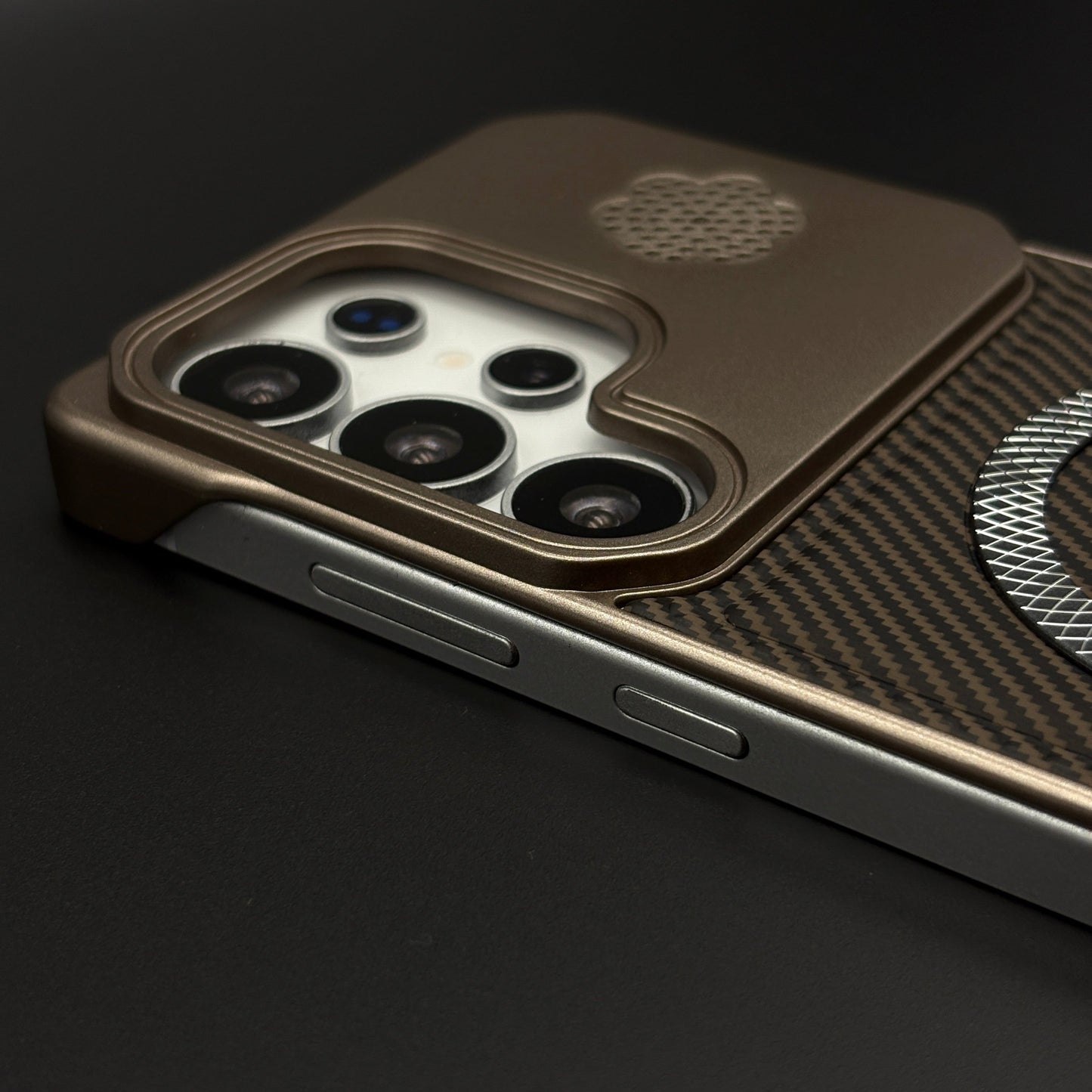 Luxury Leather MagSafe Phone Case Cover for Samsung Galaxy S24 Ultra | Dual-Tone Borderless Design