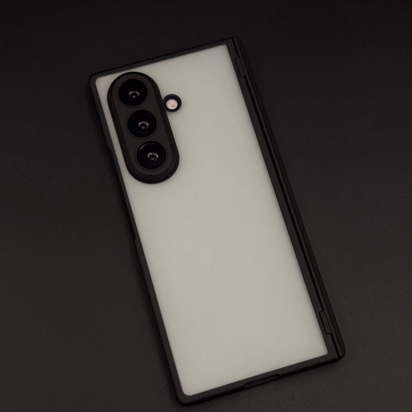 Smoky Matte Non-Yellowing Case with Front Screen Protector for Samsung Galaxy Z Fold 7
