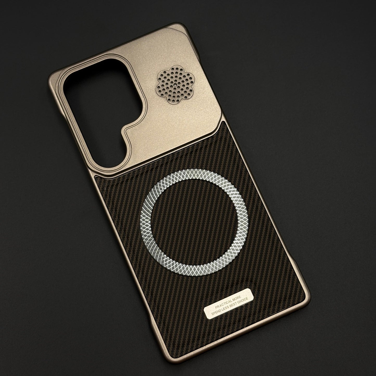 Luxury Leather MagSafe Phone Case Cover for Samsung Galaxy S25 Ultra | Dual-Tone  Borderless Design