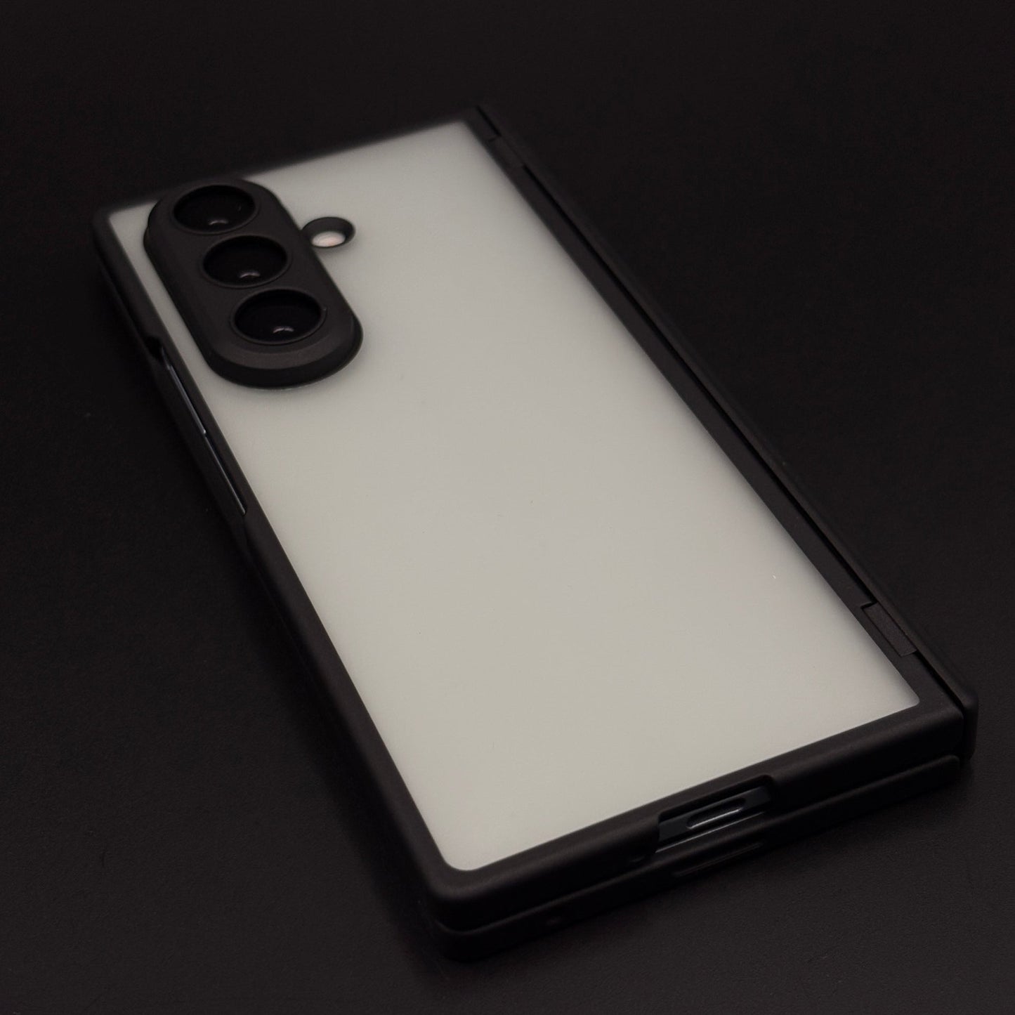 Smoky Matte Non-Yellowing Case with Front Screen Protector for Samsung Galaxy Z Fold 7
