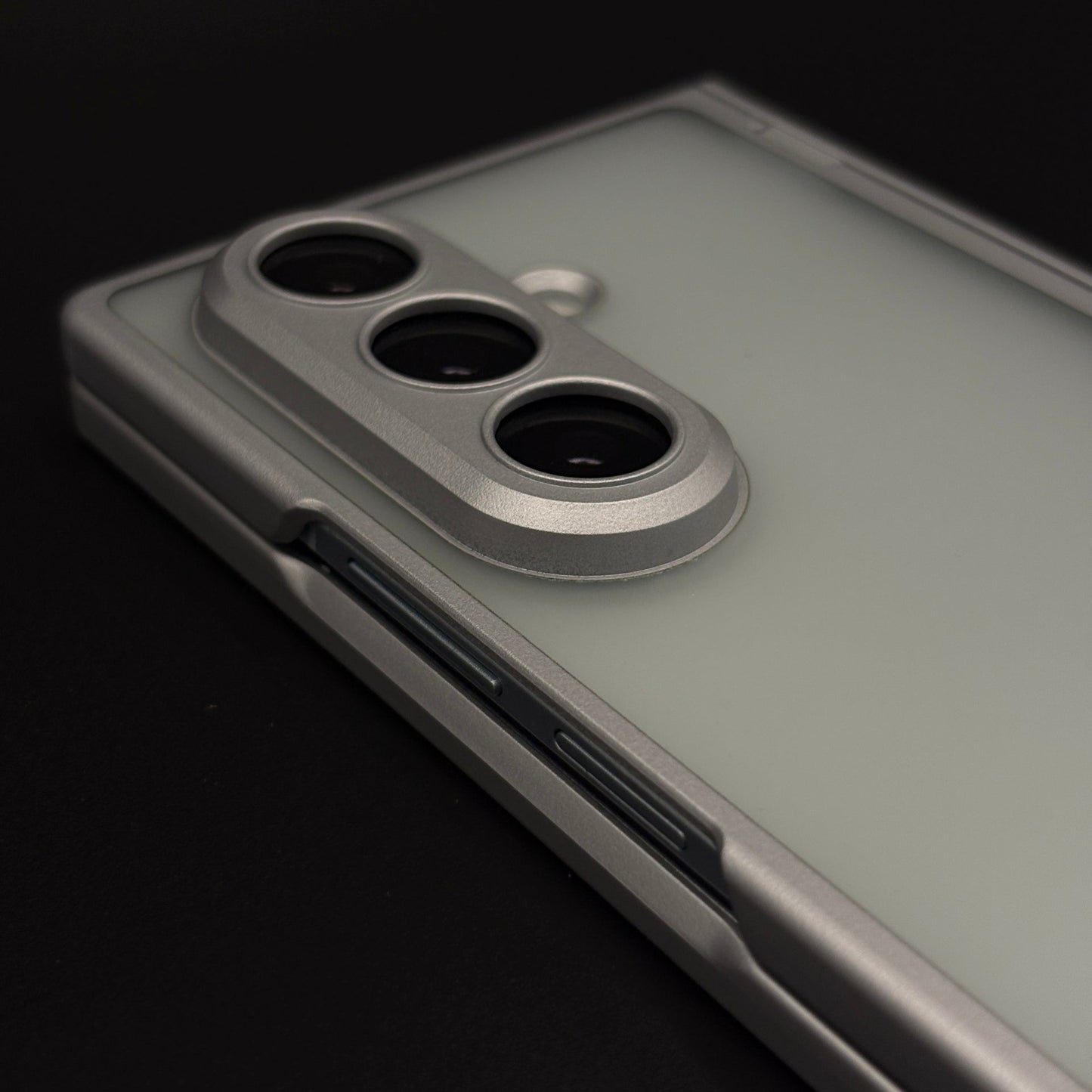 Smoky Matte Non-Yellowing Case with Front Screen Protector for Samsung Galaxy Z Fold 7
