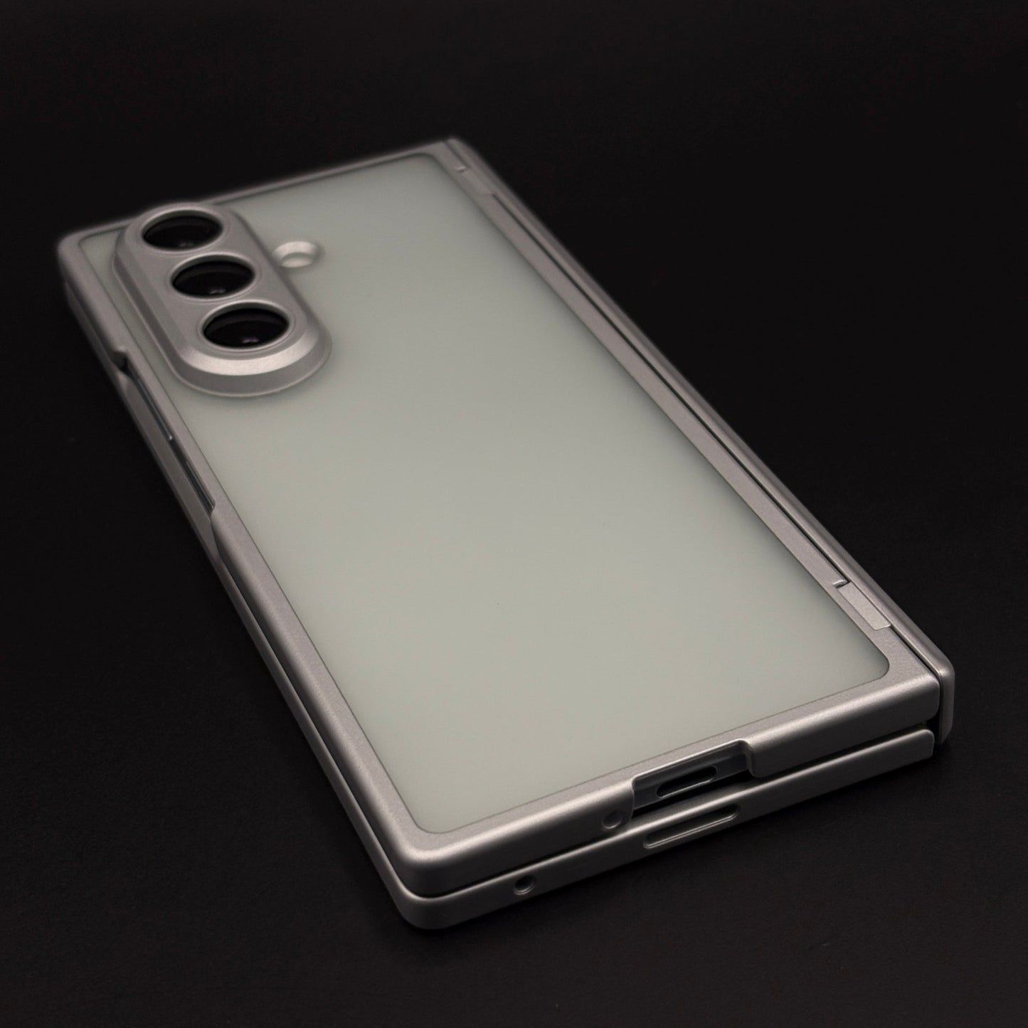 Smoky Matte Non-Yellowing Case with Front Screen Protector for Samsung Galaxy Z Fold 7