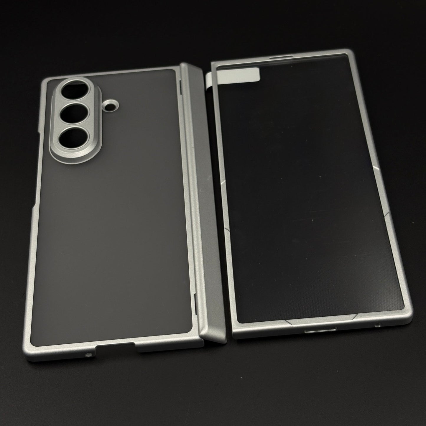 Smoky Matte Non-Yellowing Case with Front Screen Protector for Samsung Galaxy Z Fold 7