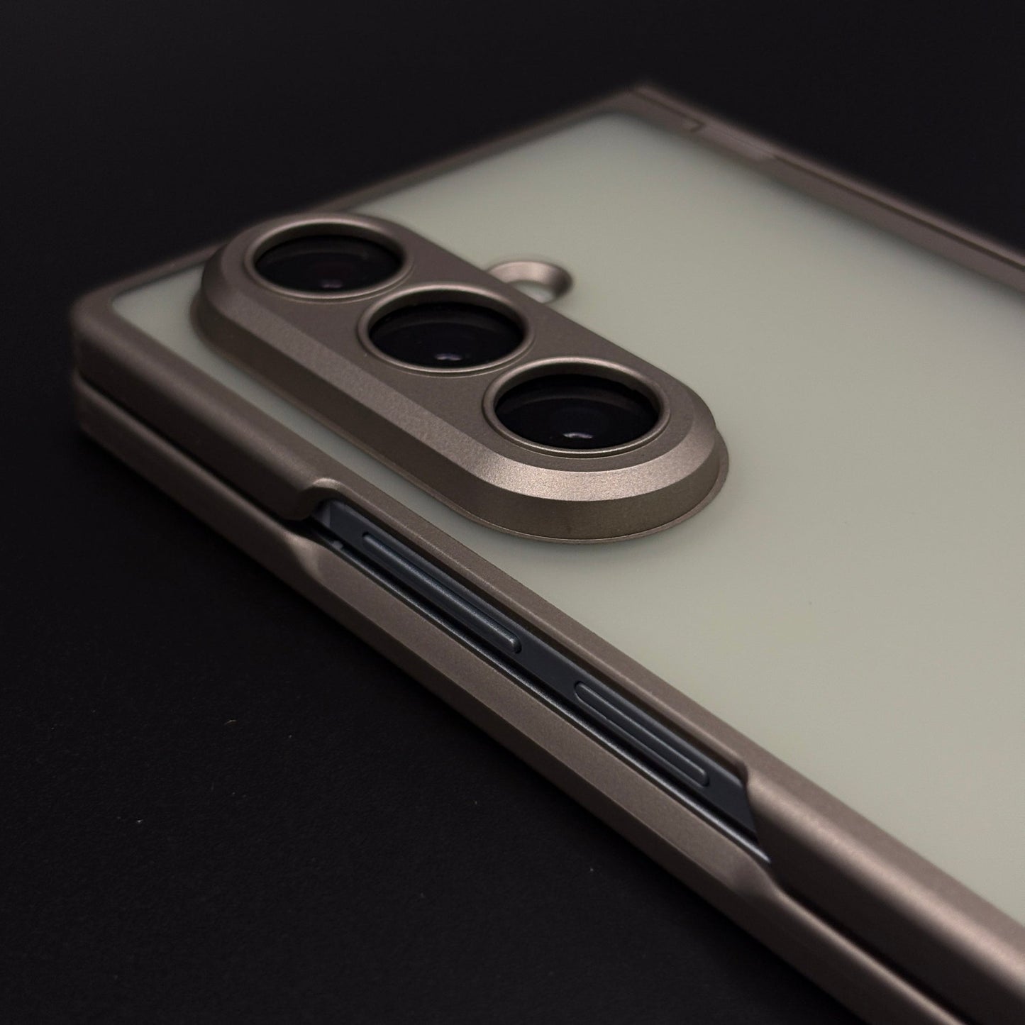 Smoky Matte Non-Yellowing Case with Front Screen Protector for Samsung Galaxy Z Fold 7