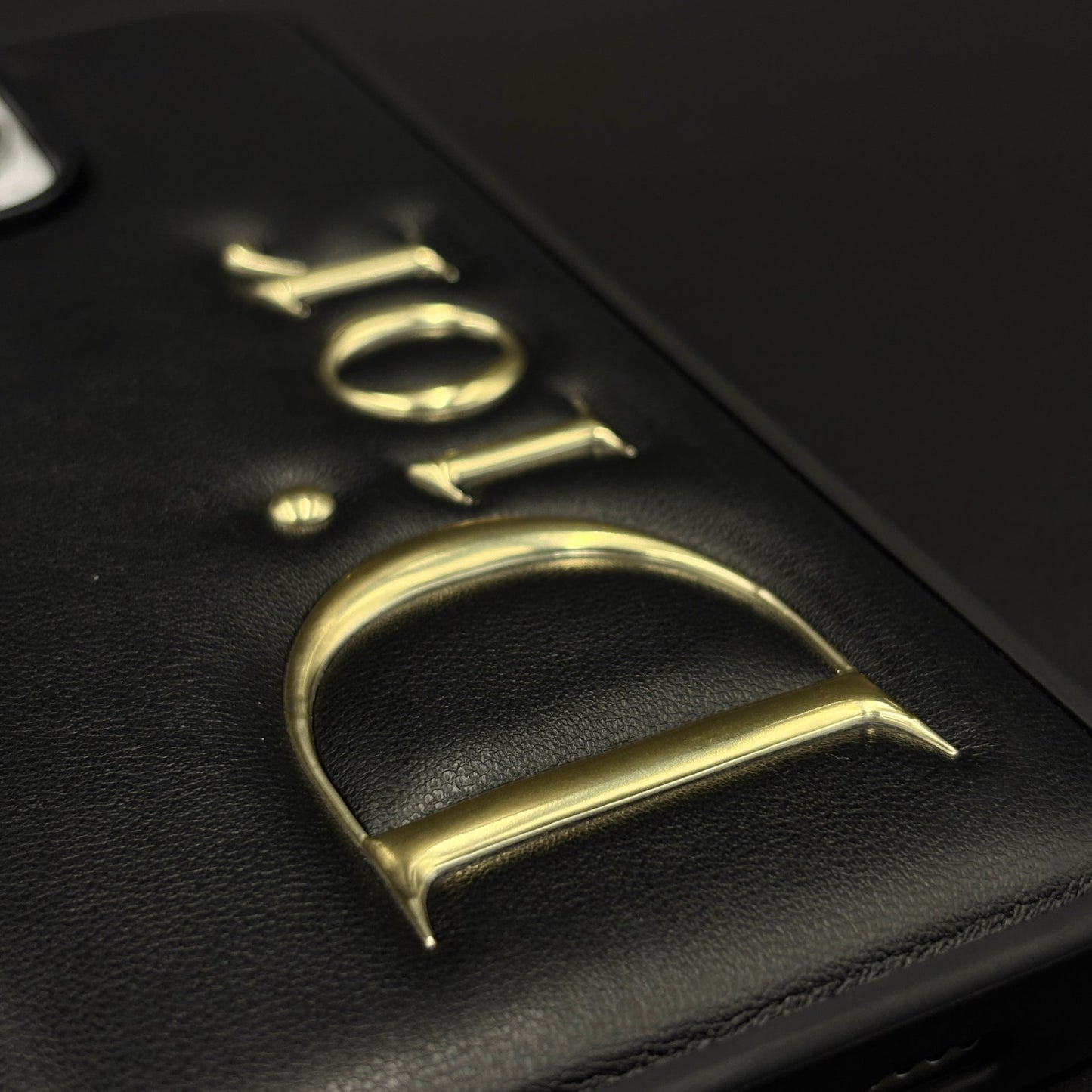 Luxury Brand Puffer Leather Case for iPhone with 3D Gold Name Design