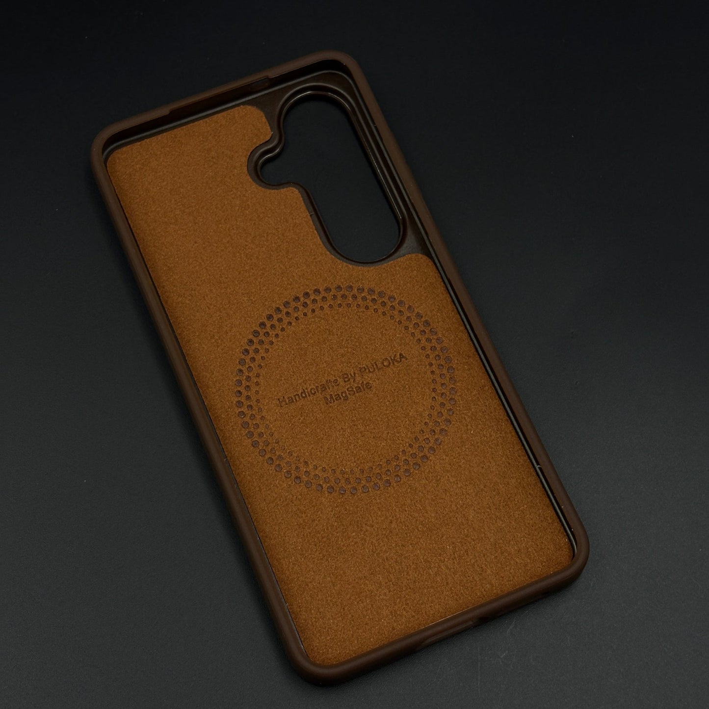 Luxury Leather MagSafe Mobile Case Cover for Samsung Galaxy S26 | Magnetic Charging Support