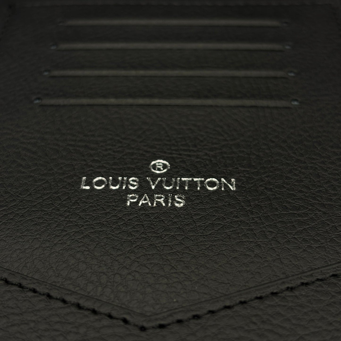 Luxury Black Embossed Passport Case Cover with Card Slots for Travel with Box