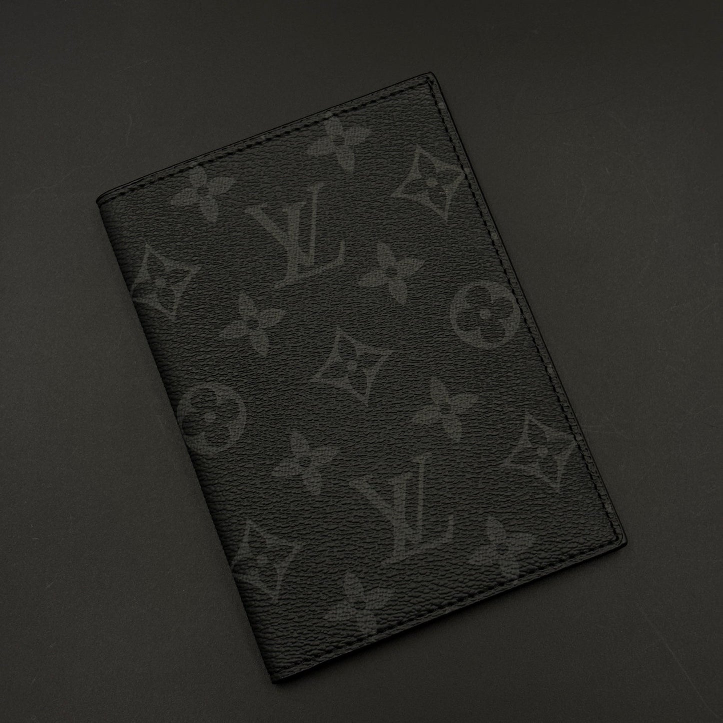 Luxury Monogram Passport Case Cover with Cardholder Slot for Travel with Box