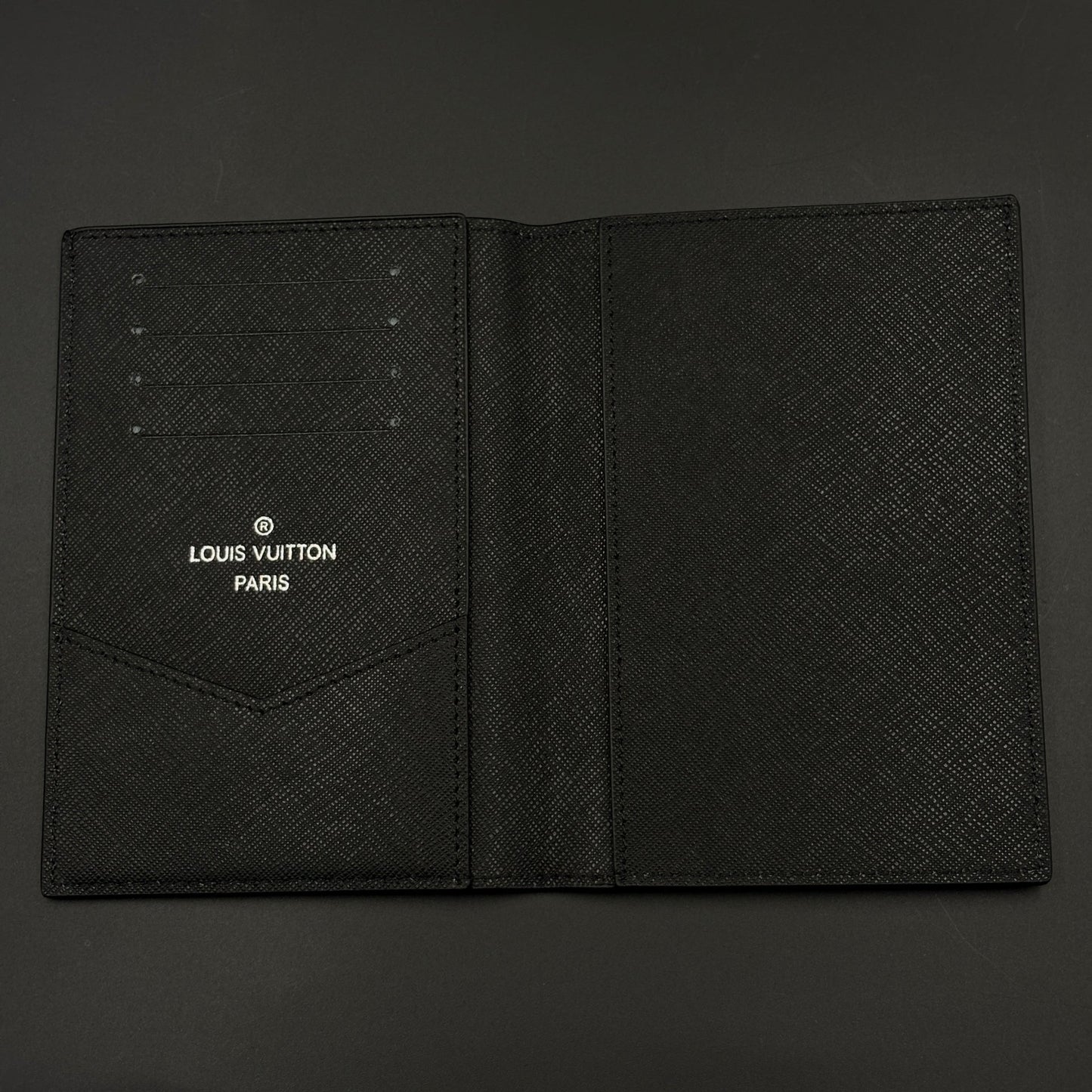 Luxury Monogram Passport Case Cover with Cardholder Slot for Travel with Box