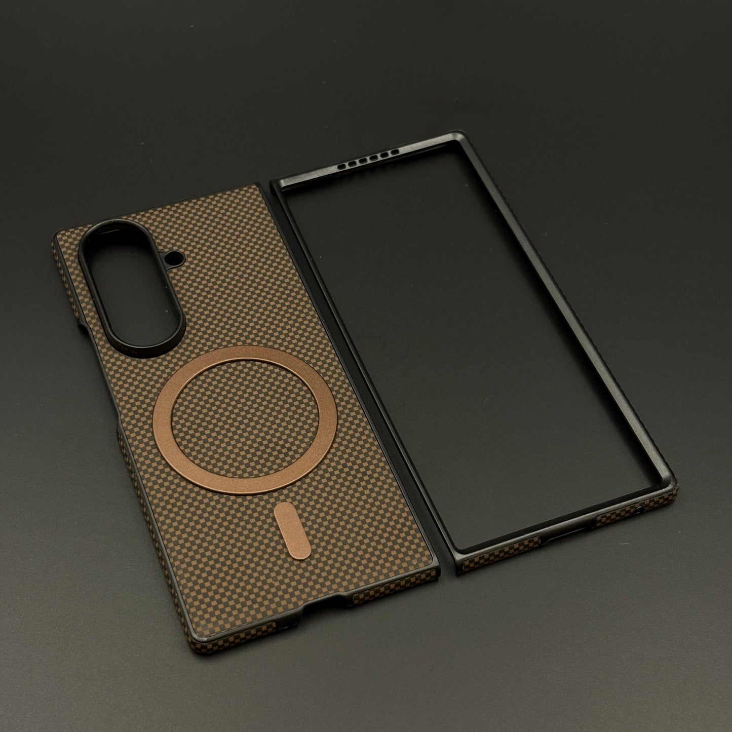 Luxury MagSafe Leather Phone Case Cover for Samsung Galaxy Z Fold 6 | Sleek Magnetic Wireless Edition