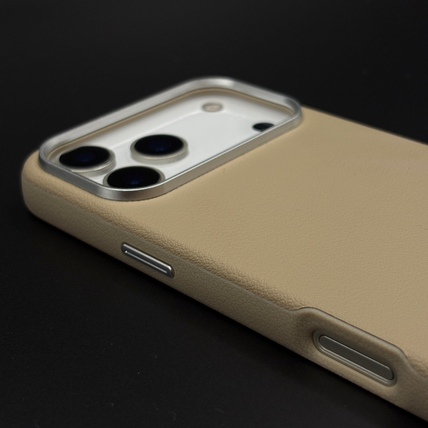 Minimalist Leather Phone Case Cover for iPhone 17 Series | Invisible MagSafe Compatible