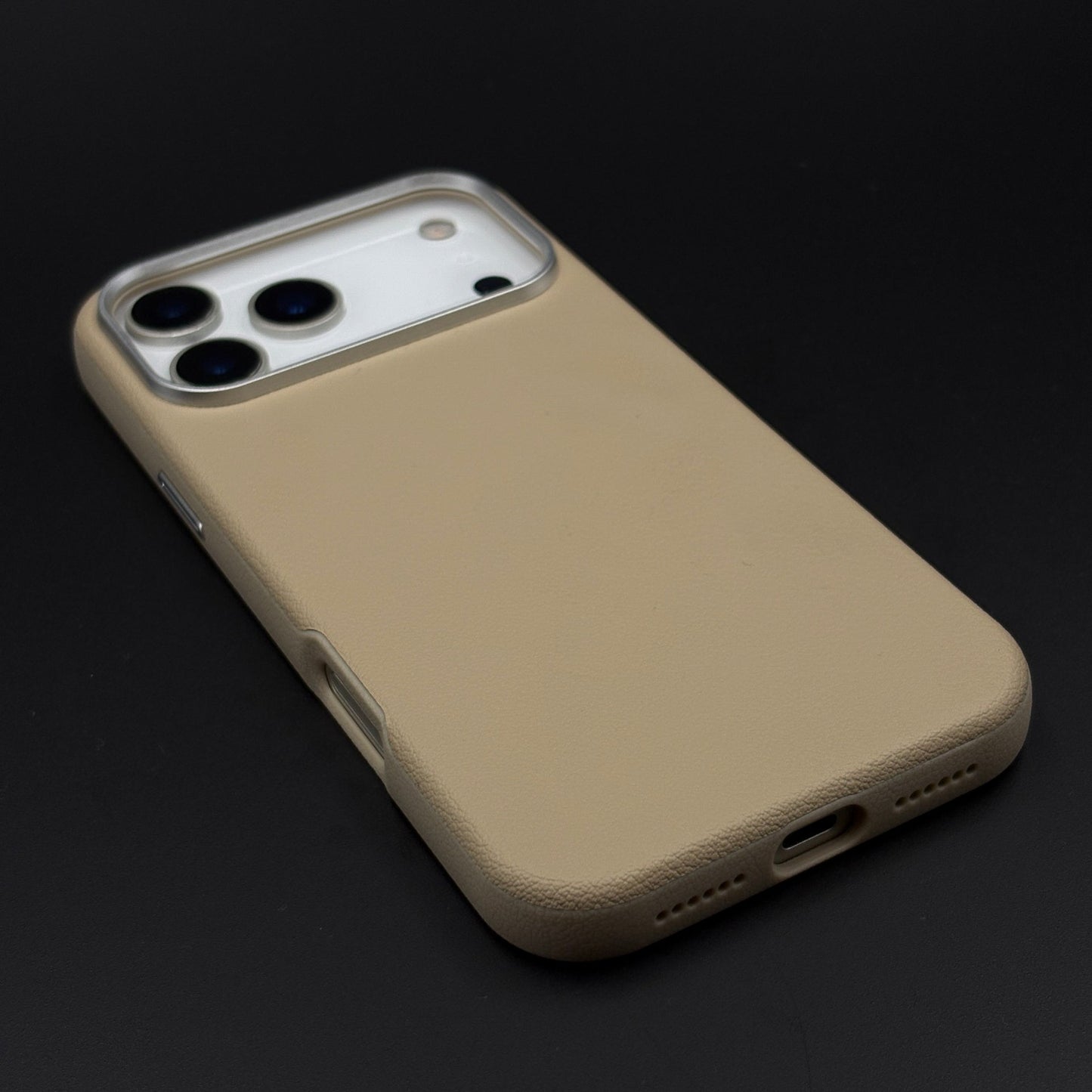 Minimalist Leather Phone Case Cover for iPhone 17 Series | Invisible MagSafe Compatible