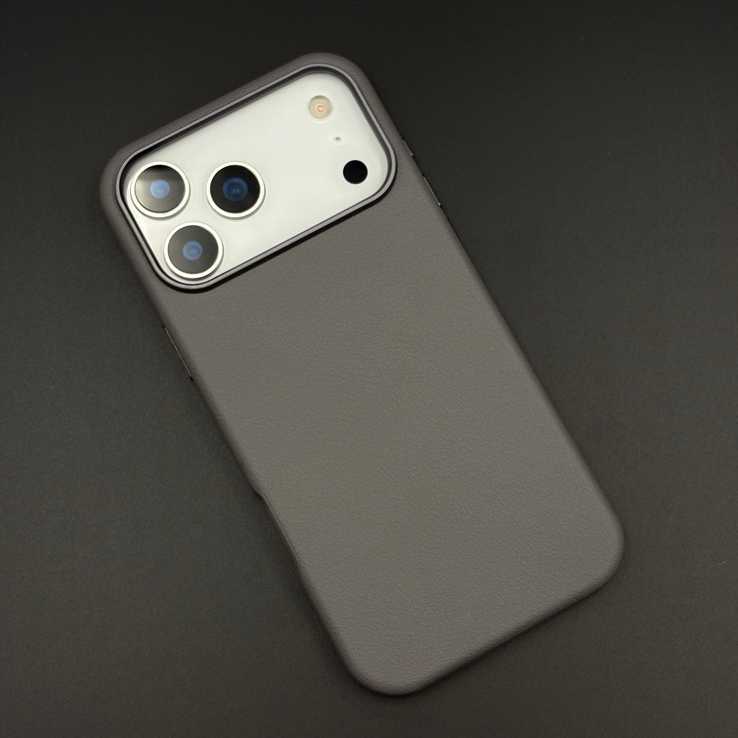 Minimalist Leather Phone Case Cover for iPhone 17 Series | Invisible MagSafe Compatible