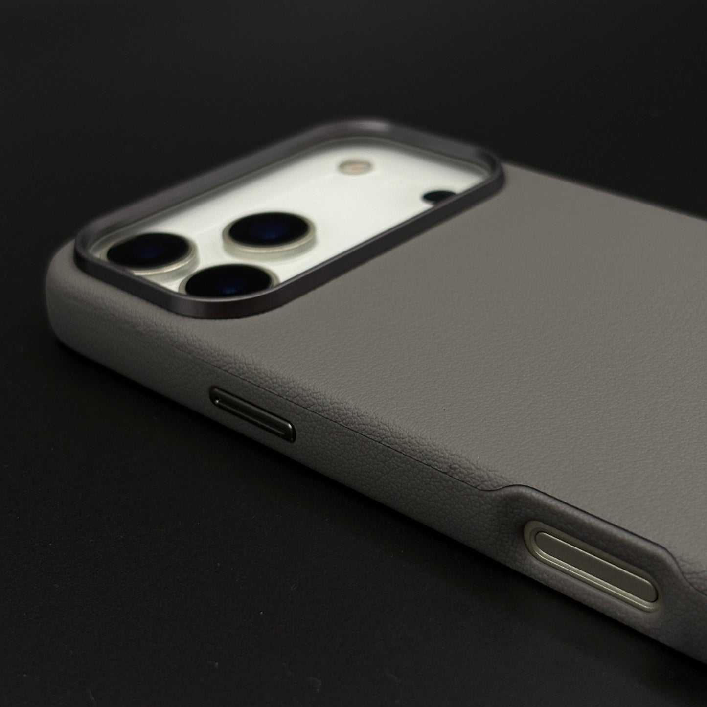 Minimalist Leather Phone Case Cover for iPhone 17 Series | Invisible MagSafe Compatible