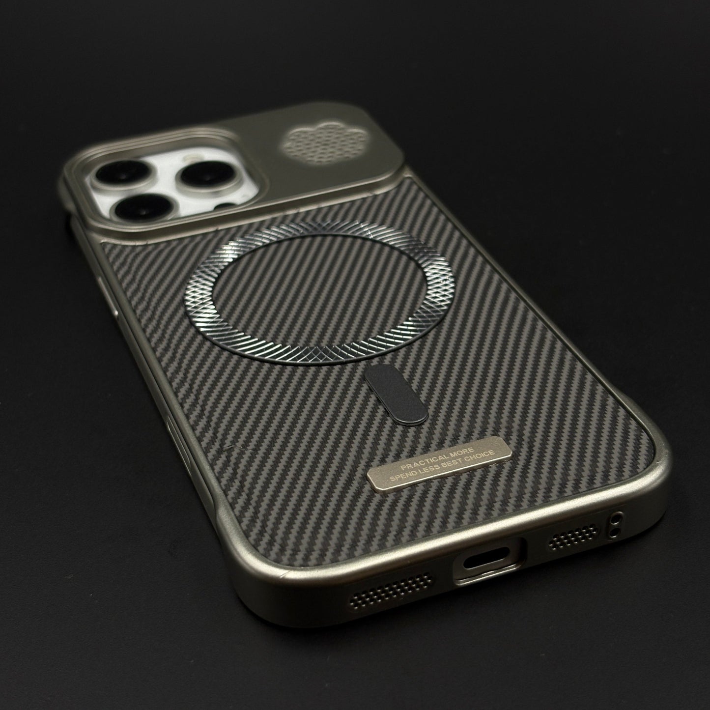 Luxury Leather MagSafe Phone Case Cover for iPhone | Dual-Tone Borderless Design