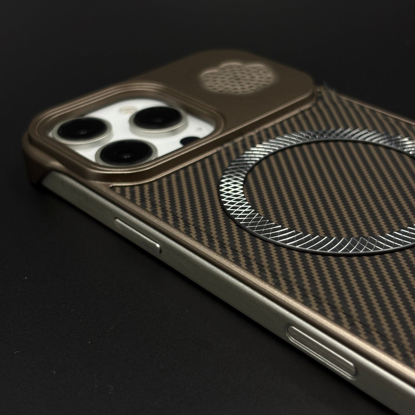 Luxury Leather MagSafe Phone Case Cover for iPhone | Dual-Tone Borderless Design