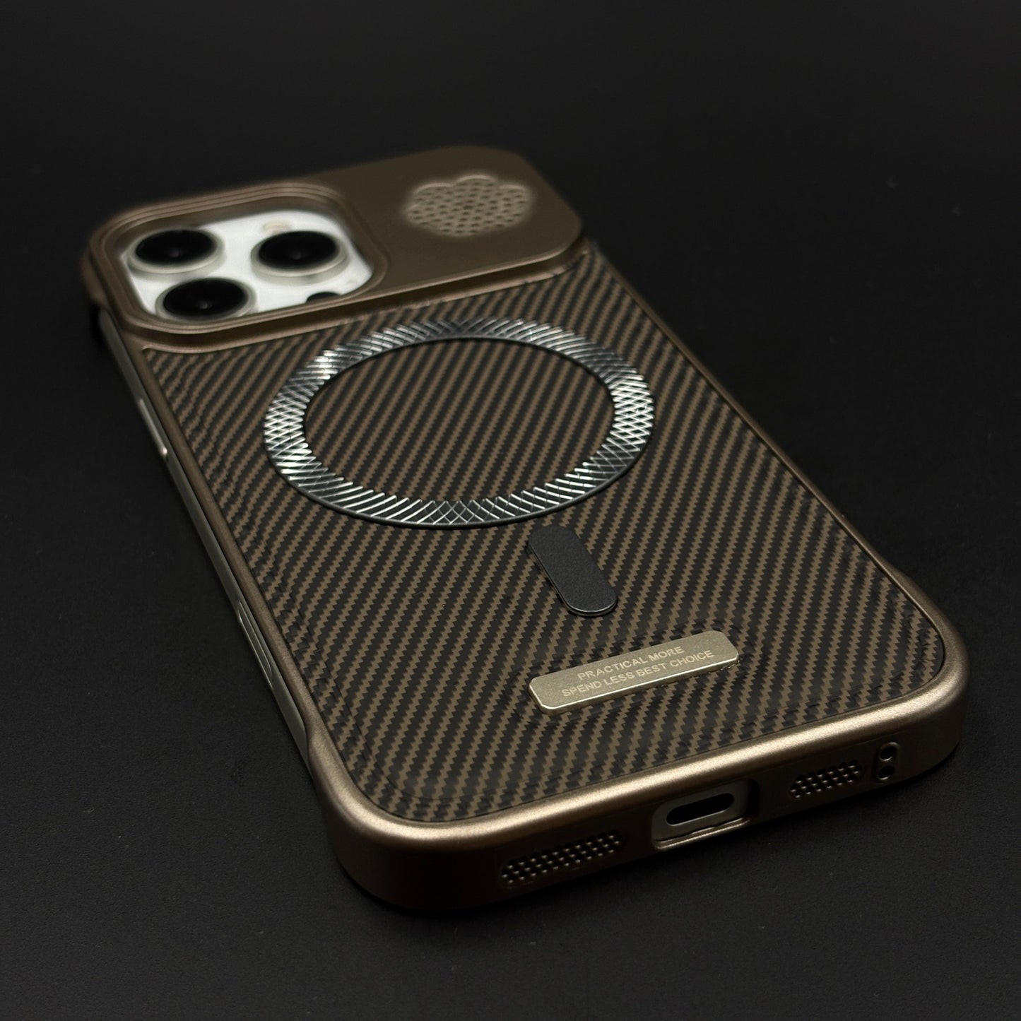 Luxury Leather MagSafe Phone Case Cover for iPhone | Dual-Tone Borderless Design