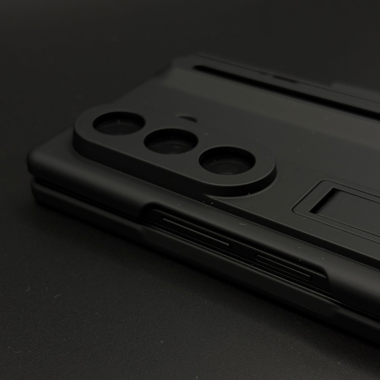 Matte Phone Case Cover with Pen & Holder for Samsung Galaxy Z Fold 7 | Kickstand | Hinge & Front Screen Protection