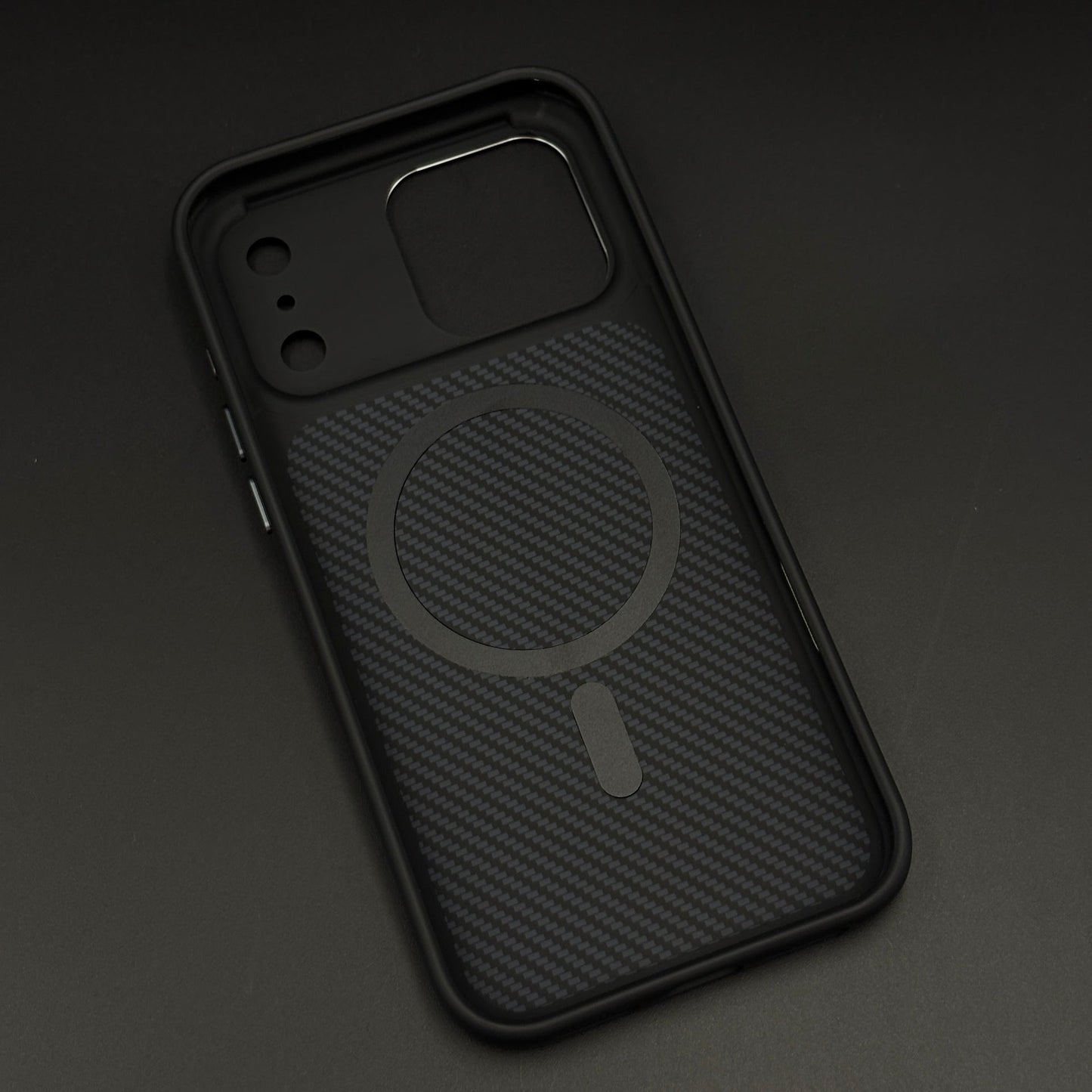 Stealth Armor Hidden MagSafe Carbon Mobile Case Cover for iPhone 17 Series