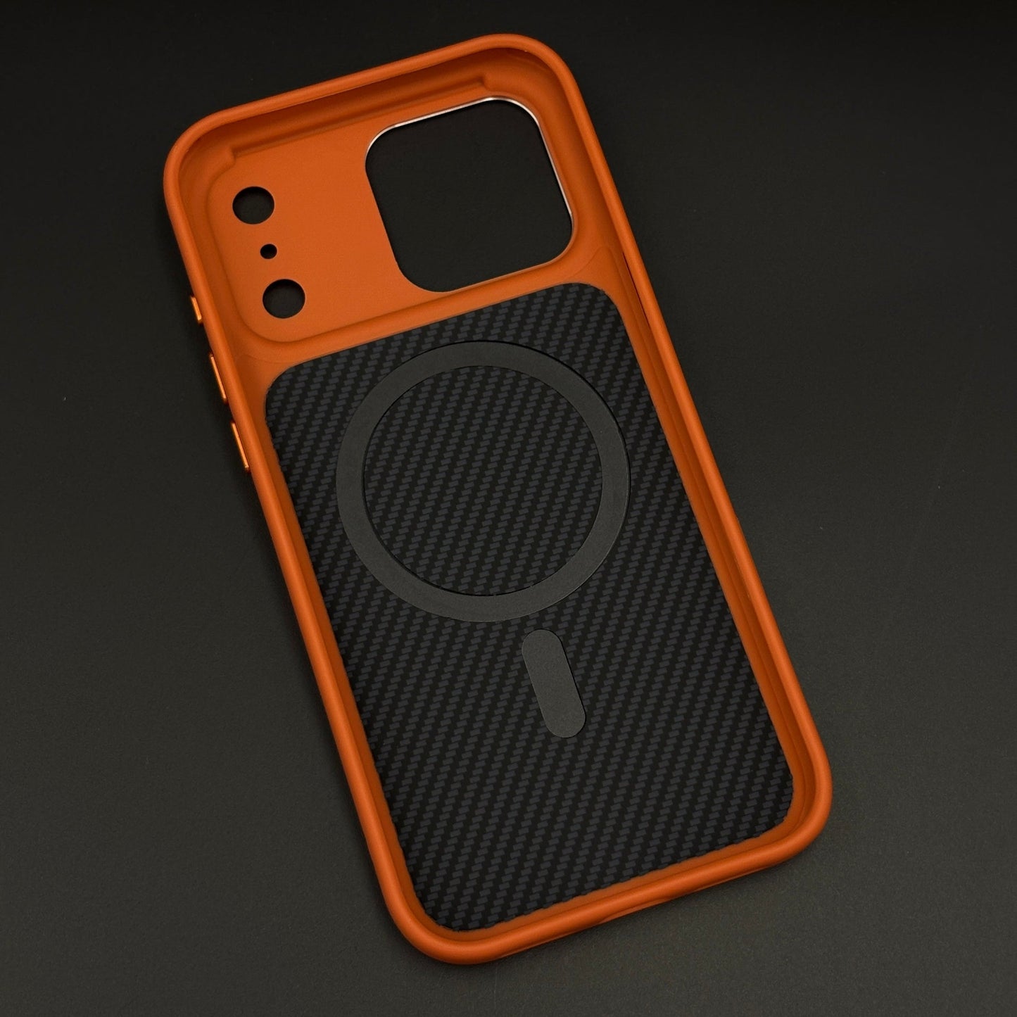 Stealth Armor Hidden MagSafe Carbon Mobile Case Cover for iPhone 17 Series
