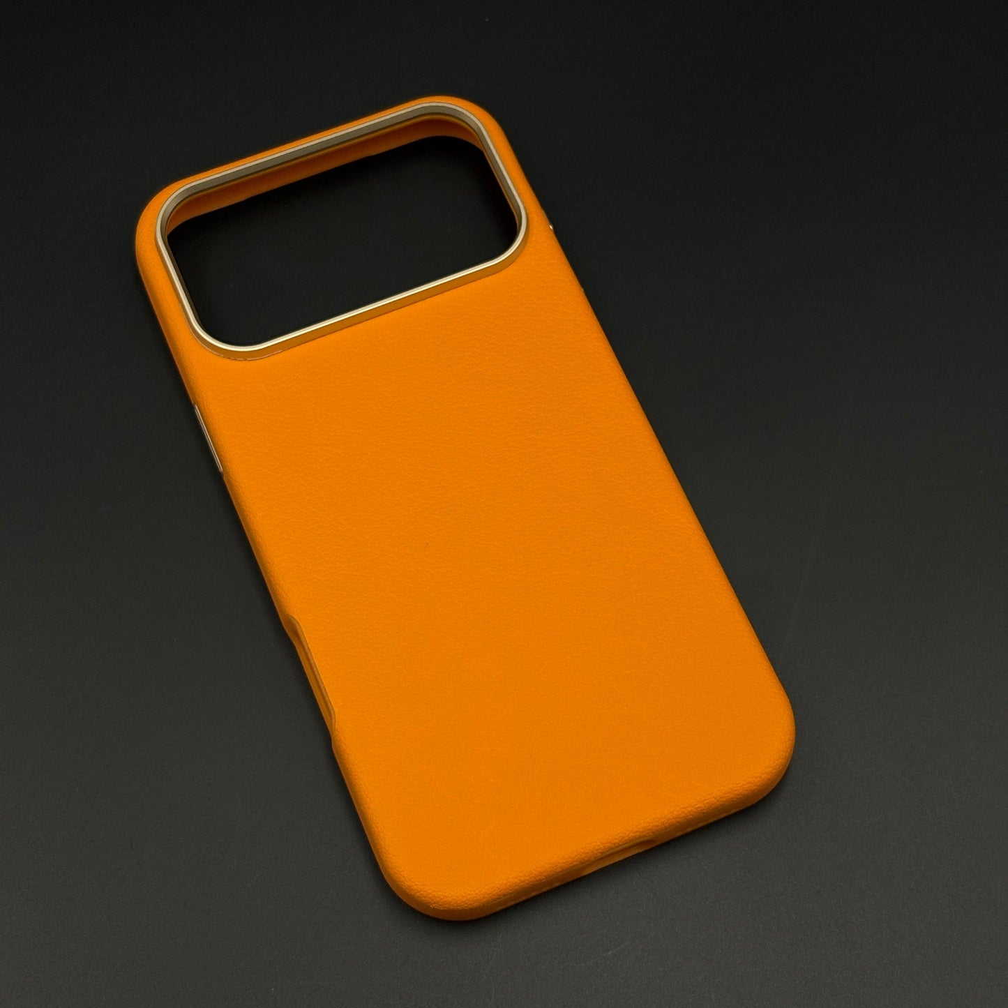 Luxury Leather Shield Hidden MagSafe Mobile Case Cover with Metal Bezel for iPhone 17 Series