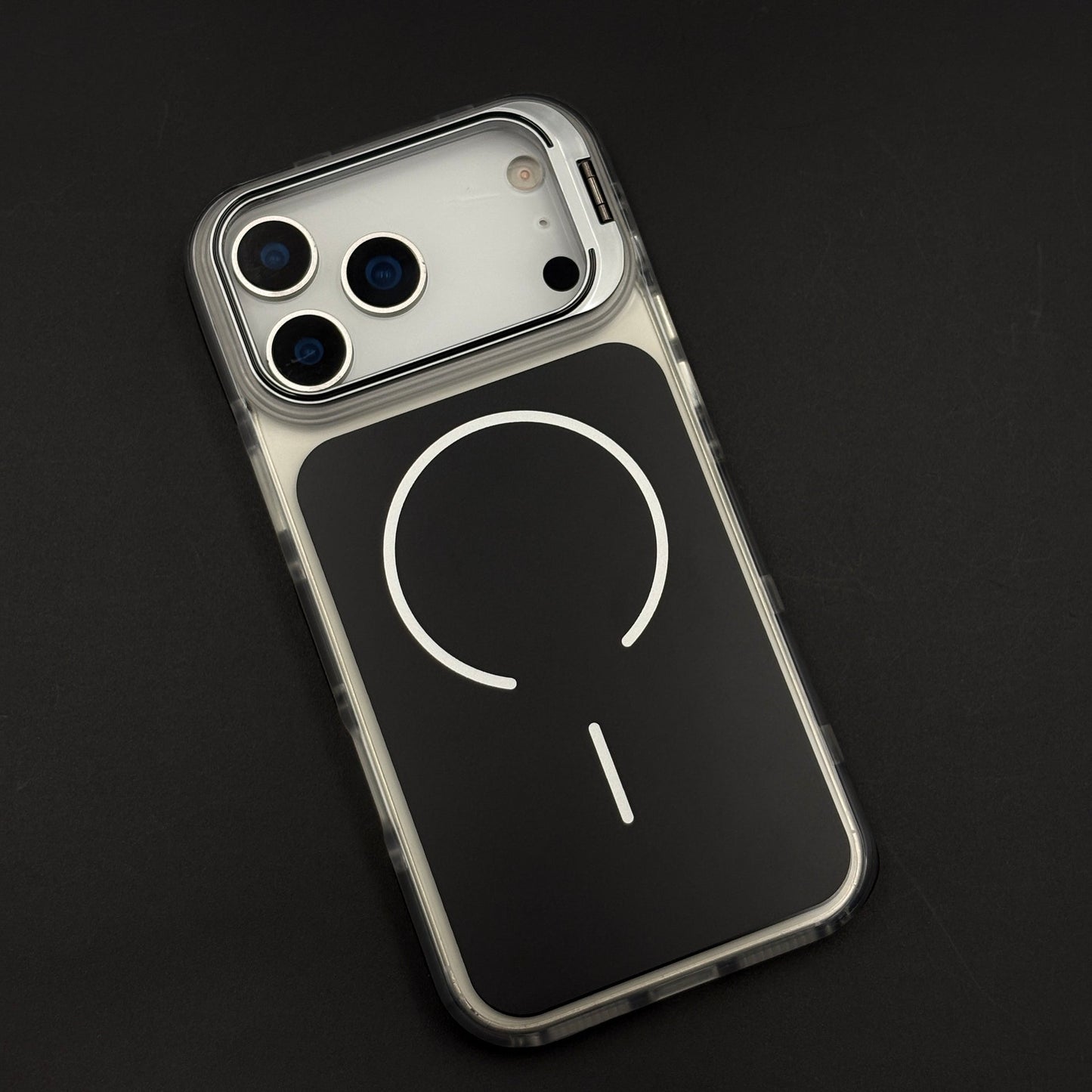 CrystalShield Color Anti‑Yellow Metal Kickstand MagSafe Case for iPhone 17 Series