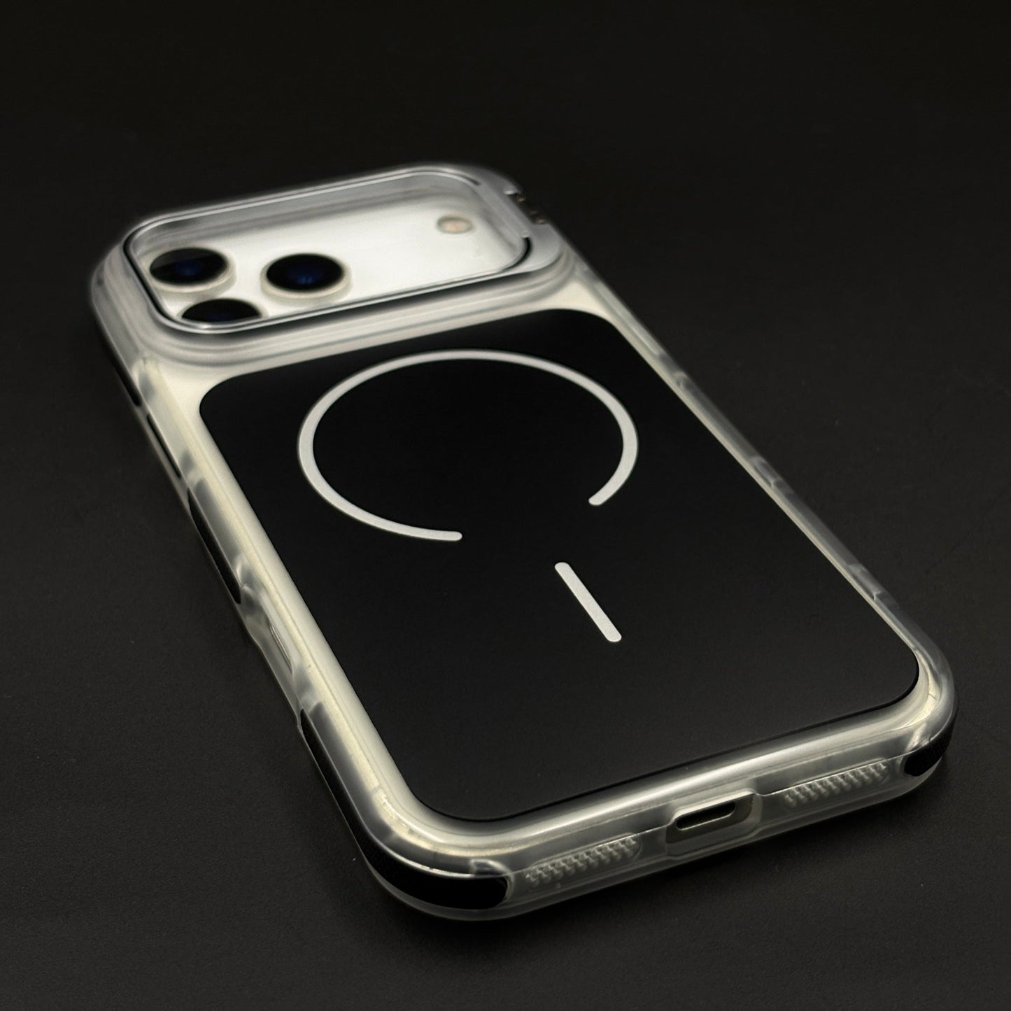 CrystalShield Color Anti‑Yellow Metal Kickstand MagSafe Case for iPhone 17 Series