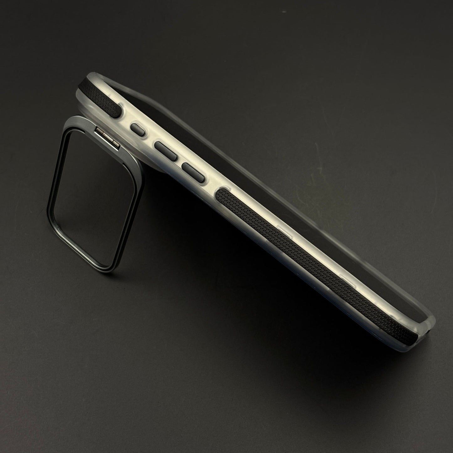 CrystalShield Color Anti‑Yellow Metal Kickstand MagSafe Case for iPhone 17 Series