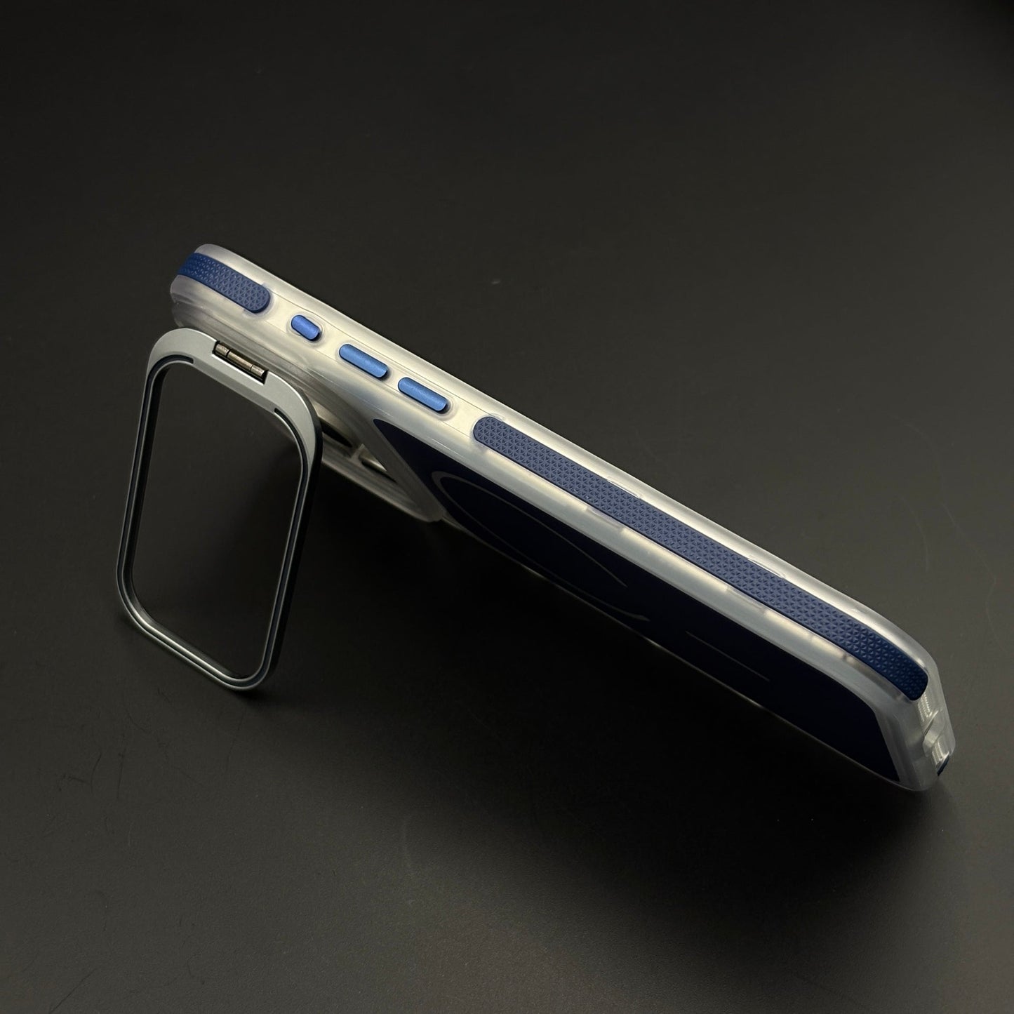 CrystalShield Color Anti‑Yellow Metal Kickstand MagSafe Case for iPhone 17 Series