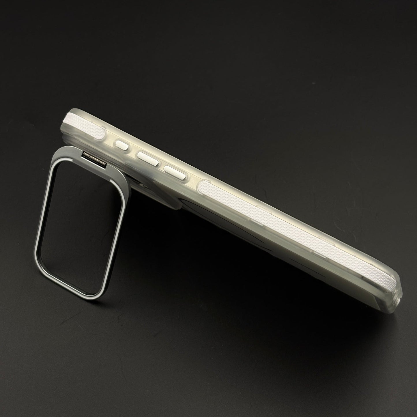 CrystalShield Color Anti‑Yellow Metal Kickstand MagSafe Case for iPhone 17 Series