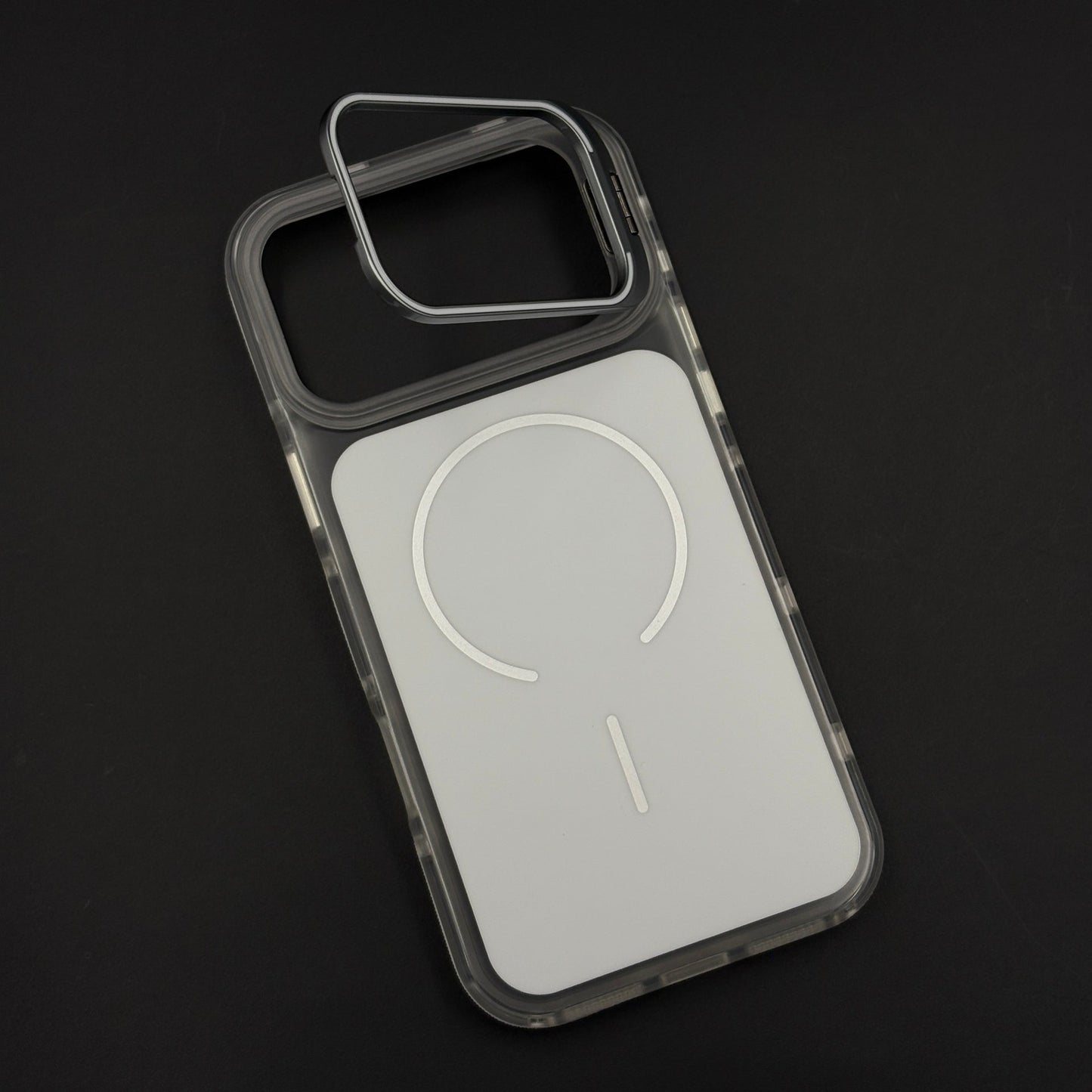 CrystalShield Color Anti‑Yellow Metal Kickstand MagSafe Case for iPhone 17 Series