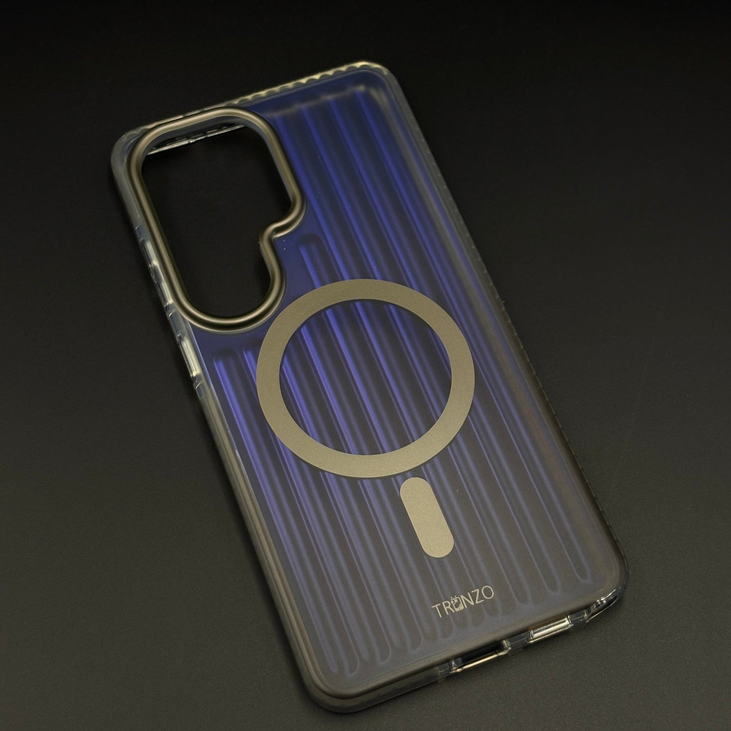 Ribbed Smoky Clear MagSafe Mobile Case Cover for Samsung Galaxy S26 Ultra