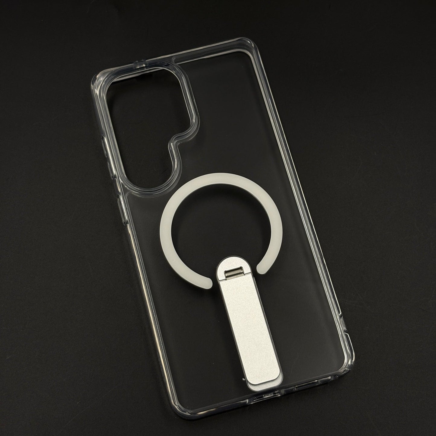 Non-Yellowing Clear Kickstand MagSafe Mobile Case Cover for Galaxy S26 Ultra