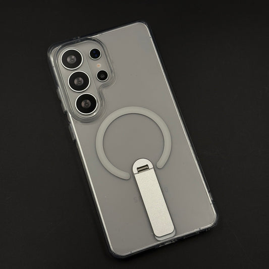 Non-Yellowing Clear Kickstand MagSafe Mobile Case Cover for Galaxy S26 Ultra